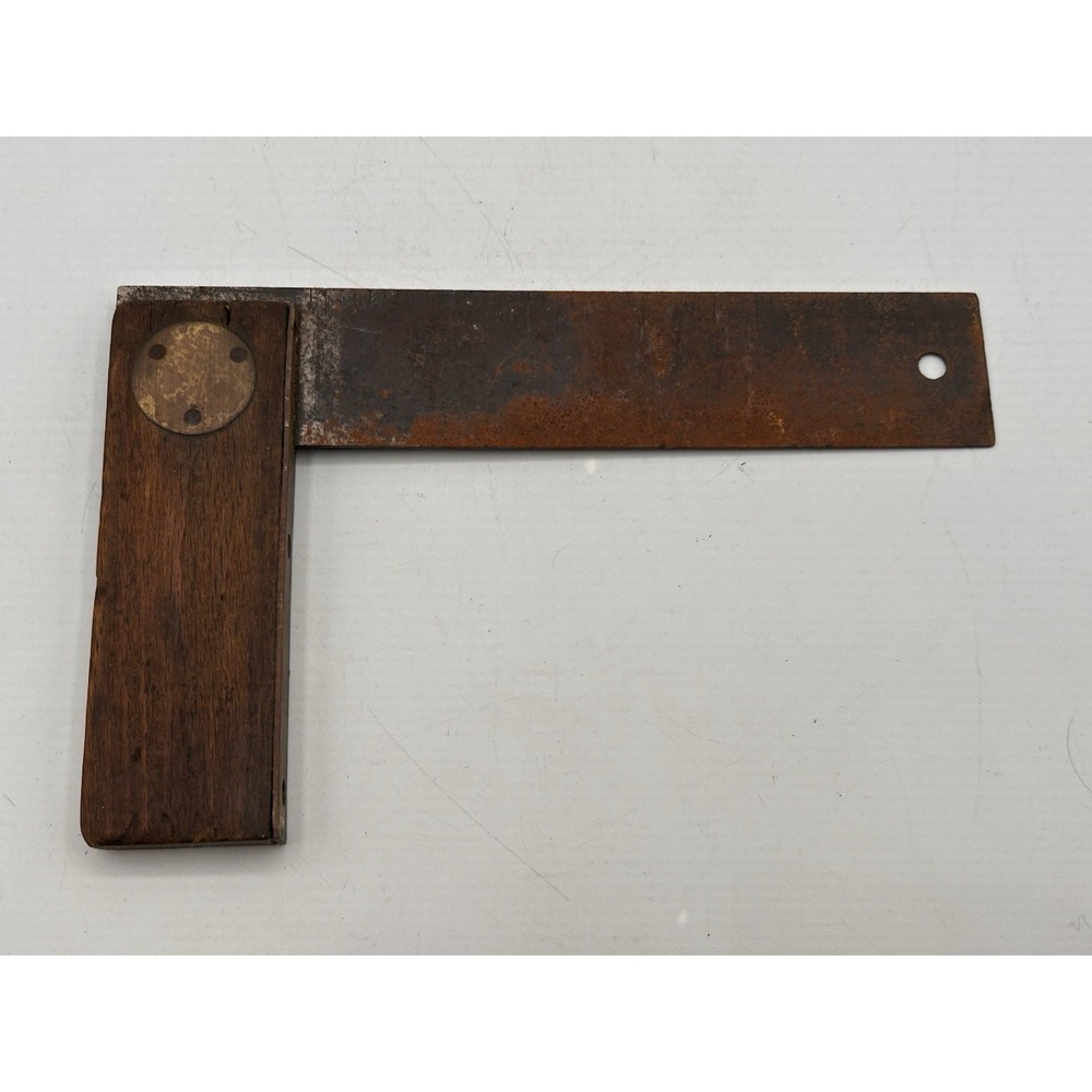 Vintage Rosewood & Brass Try Square